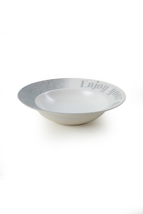 Hermia Plato de Cerámica Blanco y Azul 26 cm X0001414400000000000000000